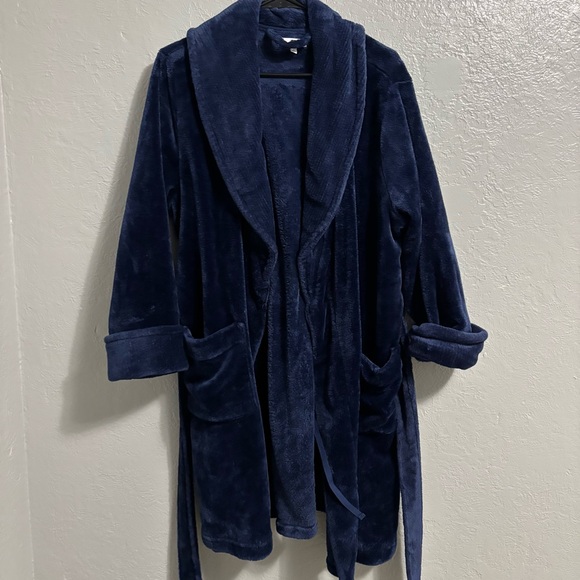 Sonoma Other - Sonoma Plush Dark Blue Women's Robe